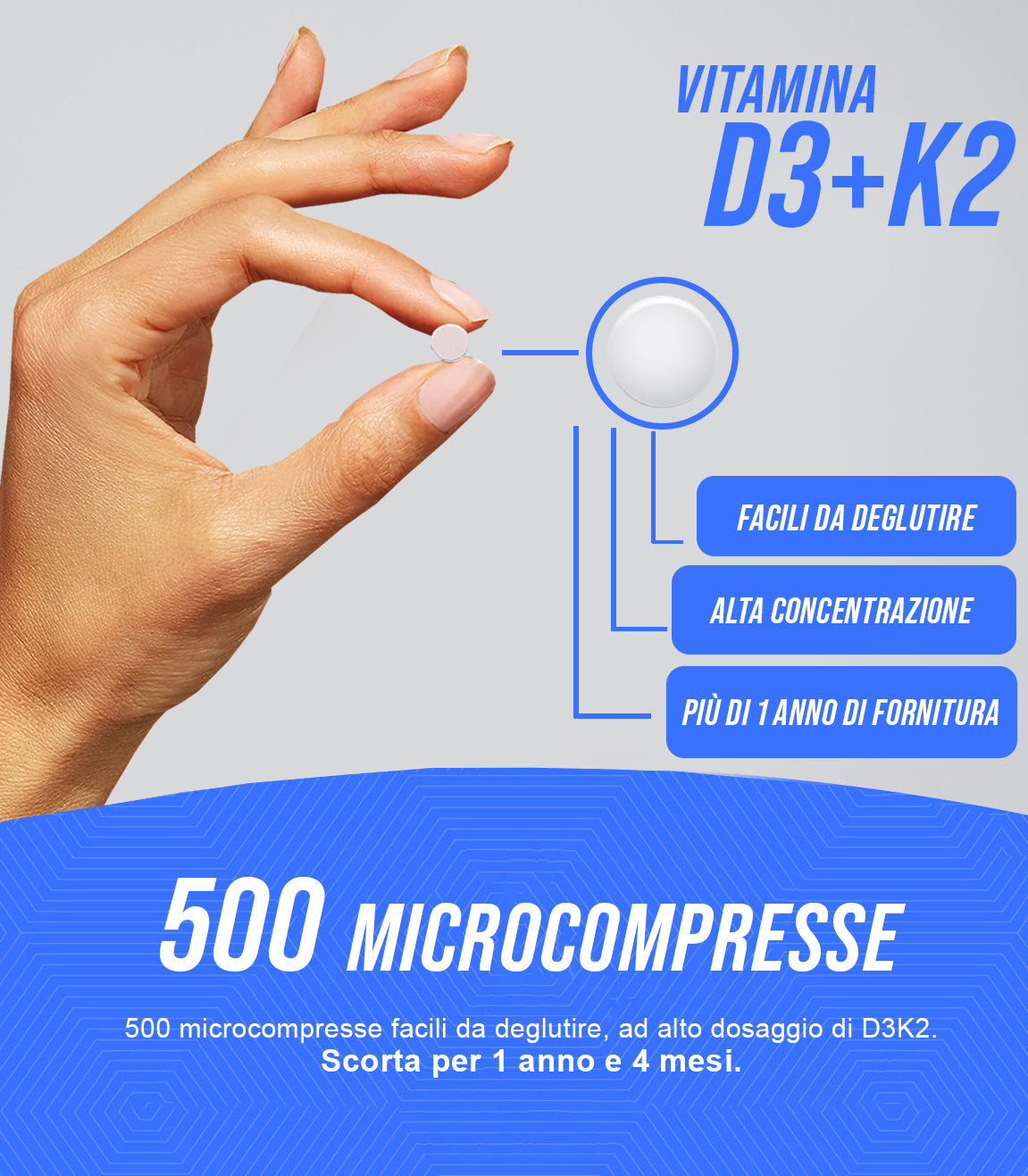 HerbAmour® Vitamina D3 + K2